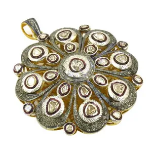 Exquisito colgante floral de diamantes para joyería de lujo para mujer - Product Image 2