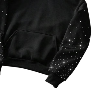 Luxury Rhinestone Crystal Bling Sparkle Diamond <b>Hoodie</b> <b>for</b> <b>Men</b> Women Autumn Cotton <b>Oversized</b> Streetwear Hip Hop Fashion Pullover - Product Image 6