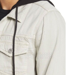 Nouvelle arrivée de fabrication en usine veste en jean pour hommes à manches longues veste d'hiver personnalisée en gros - Product Image 5