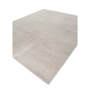 Tapis en laine noués à la main Aprezo gris et noir, design abstrait 3D pour usage domestique - Siwl-24, tapis de salon et tapis de couloir - Product Image 2