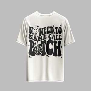 Camiseta de gran tamaño de algodón suave, hombro caído, bordado personalizado, proveedor de Vietnam - Product Image 1