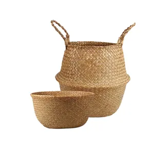 มหัศจรรย์การขายส่ง: สนับสนุนชีวิตที่มีความรู้ความเข้าใจต่อสิ่งแวดล้อมด้วยตะกร้าทอหญ้าทะเลเบลลี่เวียดนามคุณภาพสูงสําหรับการชุบองค์กร - Product Image 1