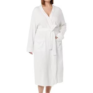 ชุดนอนคลุมอาบน้ำผ้าเทอร์รี่คอตตอน 100% คุณภาพสูง OEM ปี 2025 แห้งเร็ว ระบายอากาศดี ชุดนอนลำลองหรูหราเรียบง่ายสำหรับผู้ชายและผู้หญิง - Product Image 5