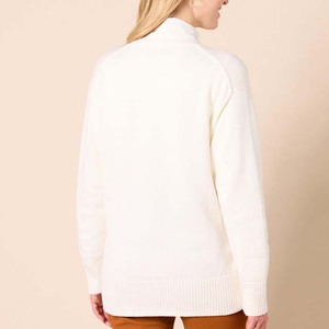 Women's Autumn Embroidered <b>Cardigan</b> Sweater Knit 100% Cotton Long Sleeve <b>Vintage</b> Front Button High Quality - Product Image 2