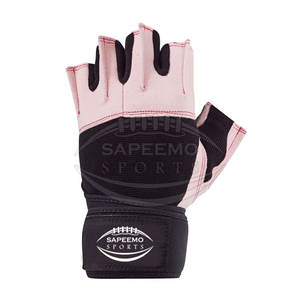 Gants de musculation sportifs personnalisés avec logo, gants de musculation ajustables à demi-doigts - Product Image 4