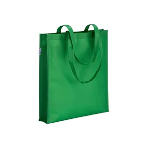 Borse Shopper Promozionali Eco-Friendly in R-PET con Manici Lunghi e Design Resistente con Soffietto - Product Image 5