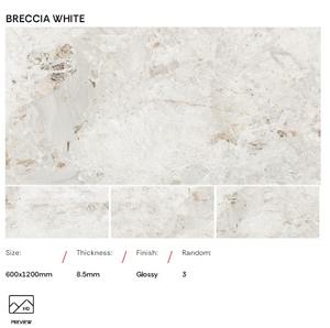 Collection Gris Carreaux en porcelaine polis vitrifiés antidérapants sur mesure Épaisseur 600X1200mm pour école Hôtel Villa Maison Salle de bain - Product Image 3