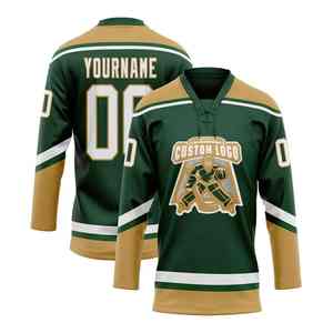 ODM maillot de Hockey sur glace personnalisé chemise hommes Polyester à manches longues hauts d'entraînement vêtements de sport d'équipe impression par sublimation en vrac vente en gros - Product Image 4