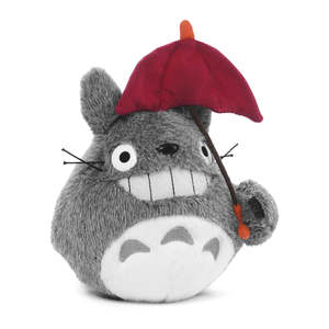 Figura de Peluche de Mi Vecino Totoro con Paraguas, Diseño de Anime Suave para Decoración del Hogar, Personalizable, Relleno de Algodón PP ODM - Product Image 1