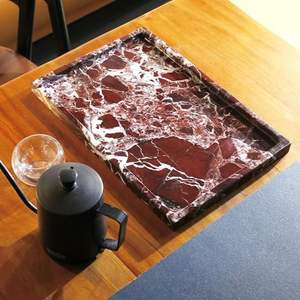 Plateau en marbre minimaliste personnalisable et durable Craft Valley pour la décoration de la maison de campagne, idéal pour servir le petit-déjeuner, le thé, le café, les collations, élégant - Product Image 5