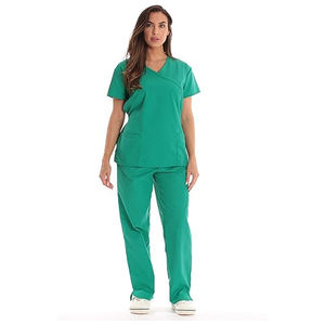 Uniforme Offre Spéciale d'infirmière médicale unisexe OEM nouveau design ensemble de gommage en tissu de toile pour les uniformes d'hôpitaux de médecins et d'infirmières - Product Image 4