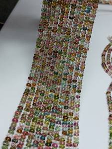 Cuentas Redondas Lisas de Turmalina Natural Multicolor de 2.5mm-5mm, Hebras de Alta Calidad, Multicolor, Certificadas por GAC, Marca M.Y.GEMS - Product Image 5
