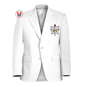 เสื้อเบลเซอร์ปักลายชมรมซิกม่าแกมมาโรของกรีซ SGRho เสื้อเบลเซอร์ติดกระดุมแบบมีแถบชมรมซิกม่าแกมมาโร สามารถปรับแต่งได้ - Product Image 4
