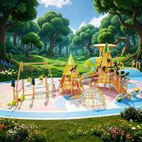 Grandes installations de divertissement en plein air, filets d'escalade, toboggans pour enfants, équipements de parcs à thème et équipements de divertissement scolaire