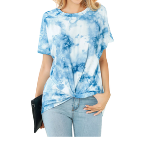 2025 New Arrival Customized Design Women Tie Dye T <b>Shirt</b> Short <b>Sleeves</b> Women Tie Dye T-<b>Shirts</b> for Ladies Supplier From BD - Product Image 2