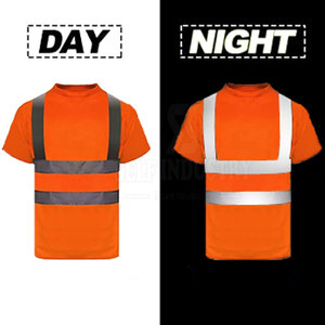 2025 New Design Hi <b>Vis</b> <b>T</b>-<b>Shirts</b> Customizable Logo Waterproof Work Wear for Wholesale New Style - Product Image 5