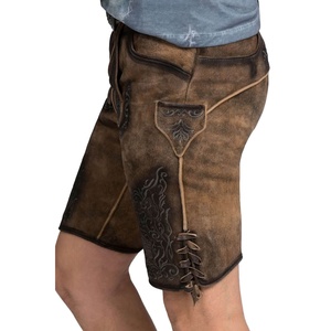 Pantalones cortos tradicionales unisex con diseño de bordado personalizado, pantalones cortos bávaros, Lederhosen para hombre - Product Image 3