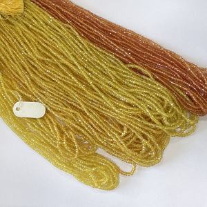 2mm 3mm 4mm Natural limón naranja amarillo zafiro piedra preciosa facetada Rondelle cuentas Strand String DIY para fabricación de joyas AAA Real - Product Image 3