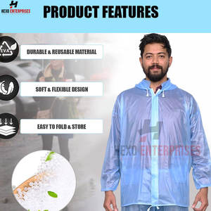 Ensemble imperméable et pantalon haut pour hommes Logo personnalisé Respirant Séchage rapide Conception imperméable Long Nouveaux modèles Imperméable pour les voyages Vente en gros - Product Image 5