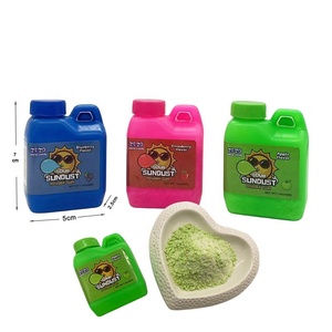 Venta al por mayor de polvo de goma de mascar Halal BRC Sour Sundust que se transforma en chicle, botella de 40g, sabor a frutas, precio de fábrica, regalo - Product Image 3