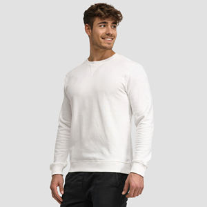 OEM ODM Hombres de alta calidad Waffle Sudadera Anti-Shrink Pullover Knitwear Winter Fleece Sweater 3XL Custom Print Solid O-Neck - Product Image 4