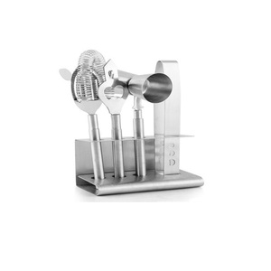 Juego de Herramientas para Bar de Cócteles de Diseño Moderno con Soporte de Madera, Juego de Herramientas para Vino de Acero Inoxidable de Tamaño Personalizado con Soporte para Bar de Hotel - Product Image 2