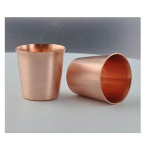 Tasse à bière de fête personnalisée empilable à paroi unique gobelet à eau en métal en verre et cuivre avec cruche - Product Image 5