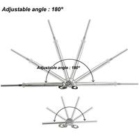180 Grad verstellbarer Inox-Edelstahl 304 316 Deck-Kabelgeländer-Kit Für 1/8 "Edelstahl-Drahtseil kabel