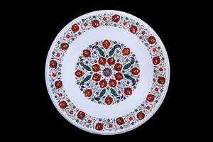 Dessus de table en pierre naturelle incrusté de marbre pour la maison pour le comptoir de cuisine côté café ou le salon - Product Image 3