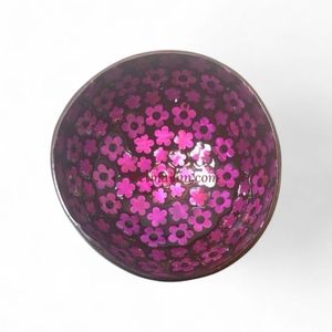 Bol en noix de coco fait à la main avec incrustation de nacre pour la présentation des aliments, la décoration de table et l'espace de vie naturel du Vietnam - Product Image 5