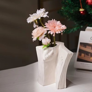 Durable <b>Ceramic</b> Flower <b>Vases</b> with Eco-Friendly Handmade Design Modern for Wedding Decor Add Elegance Balance to Any Surface - Product Image 1