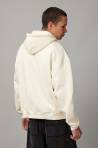 2025 sweat à capuche lourd Streetwear personnalisé 100% coton goutte épaule plaine français éponge épais blanc surdimensionné à capuche pour hommes - Product Image 3