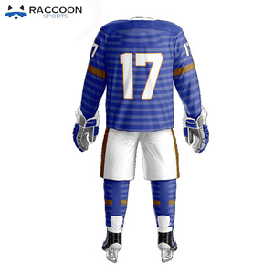Ensembles d'uniformes de hockey sur glace personnalisés, dernier design, haute qualité, séchage rapide, respirant, 100% polyester, logo personnalisé, vêtements de sport pour hommes - Product Image 4