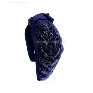 2025 Latest Vintage Retro Style <b>Headbands</b> For Girls | Handmade Knotted Style Christmas Special Beaded <b>Headbands</b> Make in India - Product Image 2