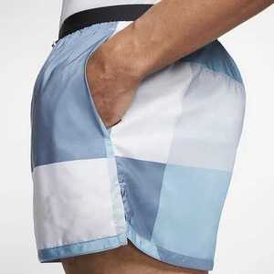 กางเกงขาสั้นสตรีทแวร์สีฟ้าอ่อน ปี 2026 มีกระเป๋าซิปด้านหลัง เอวยางยืด และกางเกงขาสั้นราคาถูกขายส่งสุดเท่สำหรับผู้ชาย - Product Image 1