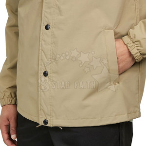 Men's Hot Sale Coaches <b>Jacket</b> Plus Size Winter Windbreaker Breathable Lightweight High Street Style Custom Logo Plain Black - Product Image 6