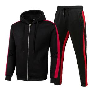 Chándal de lana de dos piezas de talla grande de calidad superior unisex traje de jogging ajustado informal con bordado gris respetuoso con el medio ambiente para el invierno - Product Image 5