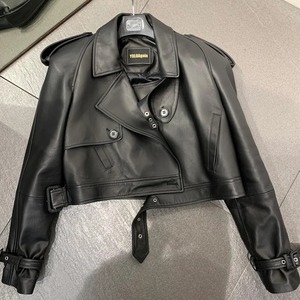 Men's Genuine Sheep Leather Canvas Winter Jacket - Product Image 6
