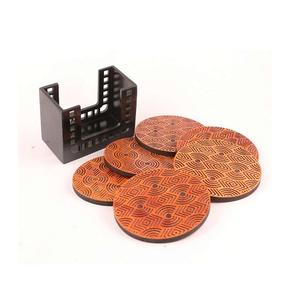 Ensemble de sous-verres en bois au design fabuleux, de qualité supérieure, de forme carrée, pour la cuisine. - Product Image 4