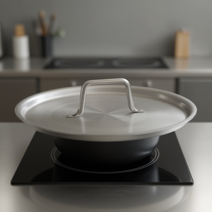 Couvercle de casserole en aluminium Ballarini Professional Series 7000 32 cm, argent naturel 7058, accessoire de haute qualité pour casseroles - Product Image 3