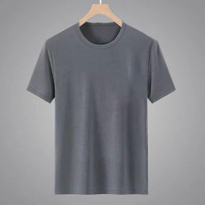 Camiseta de Manga Corta de Malla de Seda de Hielo de Secado Rápido Personalizada OEM, Camiseta de Verano Delgada con Cuello Redondo y Media Manga para Hombre - Product Image 5