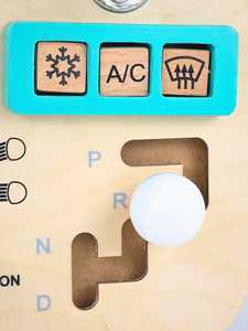 Wooden Steering Wheel Toy – <b>Montessori</b> Busy <b>Board</b> for Kids - Product Image 4