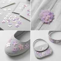 Paillettes en PVC de 36 mm, fleurs, paillettes lâches, irisées, multicolores, embellissements pour vêtements, chaussures, sacs, décoration de mariage DIY