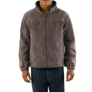 Veste polaire à fermeture éclair avec capuche amovible pour hommes Indemand Veste légère et respirante de haute qualité pour le sport vente en gros - Product Image 1