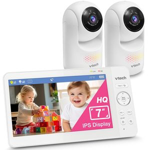 Ready2ship giảm giá cung cấp vtechadvanced hq_maxtwin 7 "digitalvideo 2 máy ảnh babymonitor với pantiltzoom readysupply an toàn - Product Image 3
