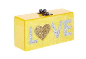 Designer Resin Fancy Clutch <b>Bag</b> Rectangular Wood With Golden Metal Handle Fashionable Woman Evening Clutch <b>Bag</b> for Party Wear - Product Image 2