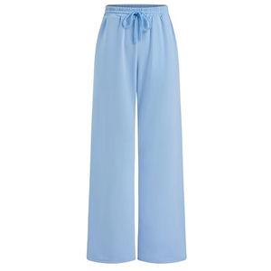 Vente en gros Pantalon de survêtement mignon à jambes larges Baggy Cordon Taille haute Joggers Lounge Pantalon de survêtement avec poches 2025 Automne - Product Image 1