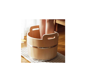 Tazón de Pedicura de Madera Natural Hecho a Mano, Color Blanco, Tazón con Base de Madera de Mango para Masaje de Spa, Precio Económico - Product Image 6