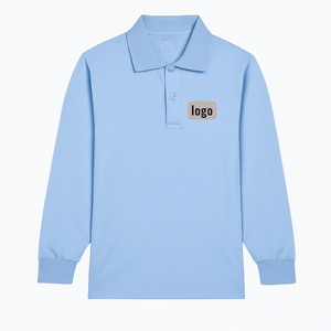 Camiseta Polo de Manga Larga con Logotipo Personalizado, Fabricante Vietnamita, OEM ODM, Uniforme de Trabajo de Golf, Poliéster, Spandex, Algodón - Product Image 1