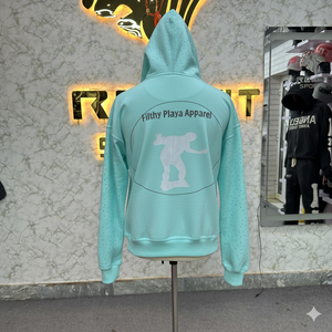 Calidad superior Tendencia Moda Fábrica Tasa Cremallera Sudadera con capucha Puff Impreso hecho en fábrica precio barato sudaderas con capucha hombres sudaderas con capucha - Product Image 3